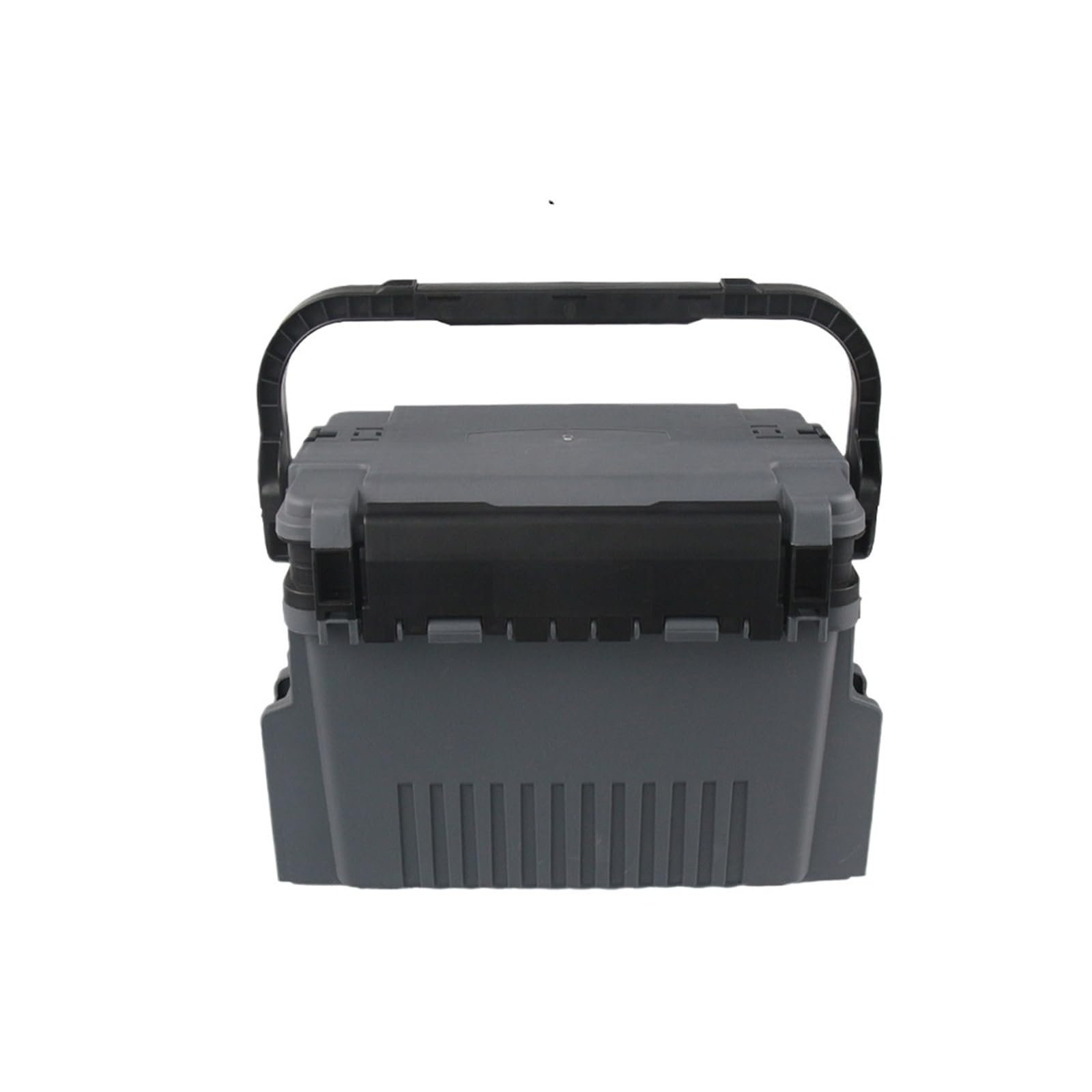 Large Multifunctional Fishing Tackle Box Thickened Storage Organizer(GREY L)