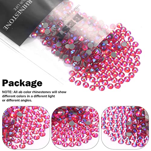 Siam AB Flatback Glass Round Crystals Gems - Hotfix Rhinestones (SS20/4.8MM/1440pcs) for Crafts, Clothes, Shoes, Bags & DIY Decoration by novani - Image 6