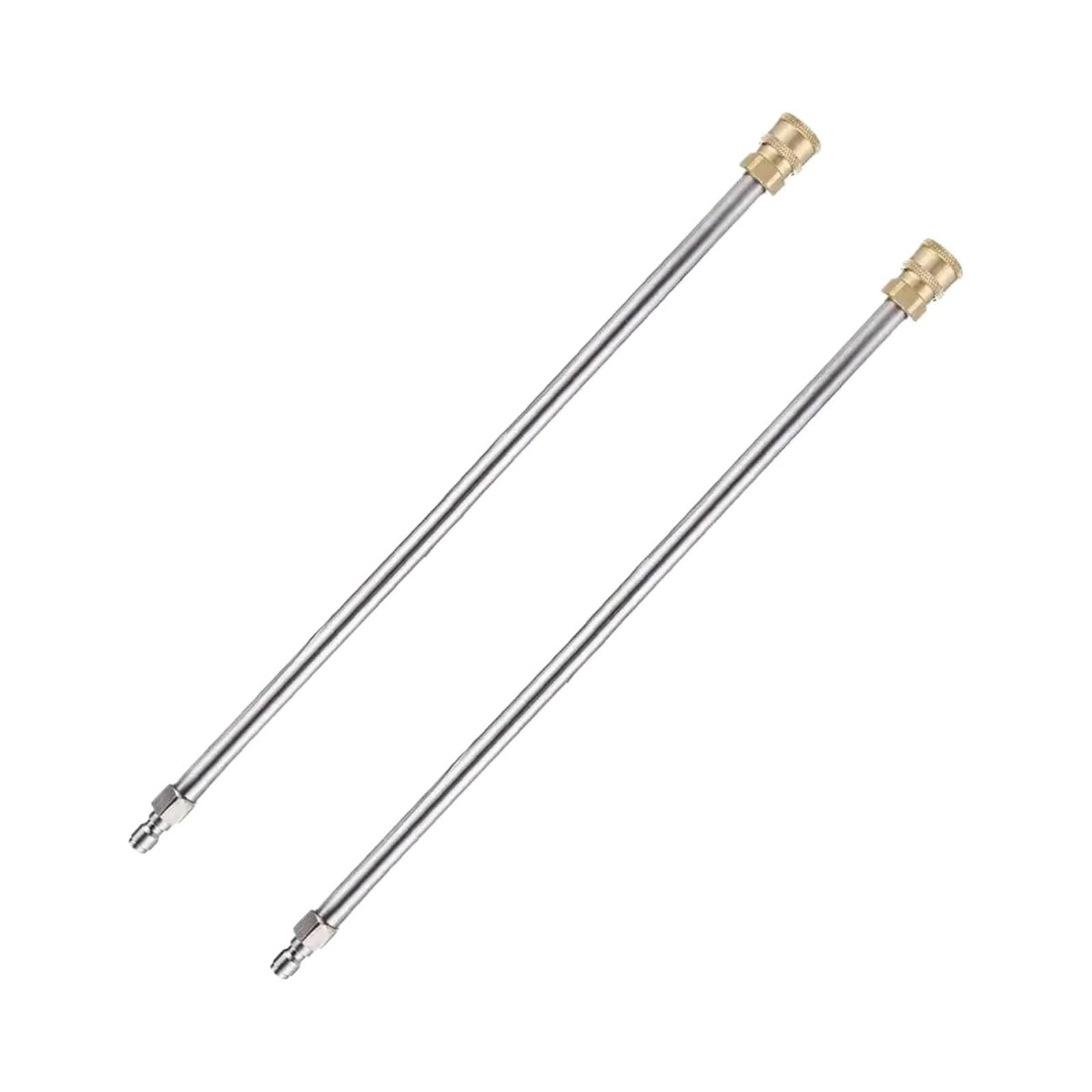 Pressure Washer Extension Wand 2 Pieces Pressure Washer Extension Wand with 1/4 Inch Quick Plug Connect Stainless Steel Spray Lance