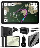 Garmin DriveTrack 72, Dog Tracking GPS Navigator, 7-inch Touch Screen, Pair to Your Garmin Handheld and Track Up to 20 Dogs w/ Wearable4U Power Car/Wall Bundle