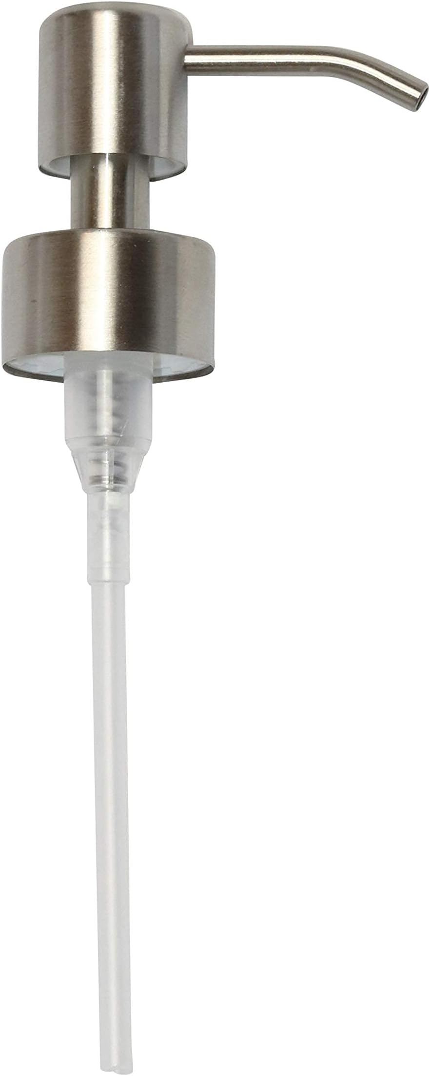 Kapitan Soap Dispenser Pump Head Replacement Spare for Standard 28/400 (26 mm - 28mm / 1.02 in-1.10 in) Neck Size, Stainless Steel Brushed Finish