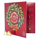 Adventskalender mit 24 Nespresso Kapseln von Real Coffee. Eine Kapsel pro Tag.