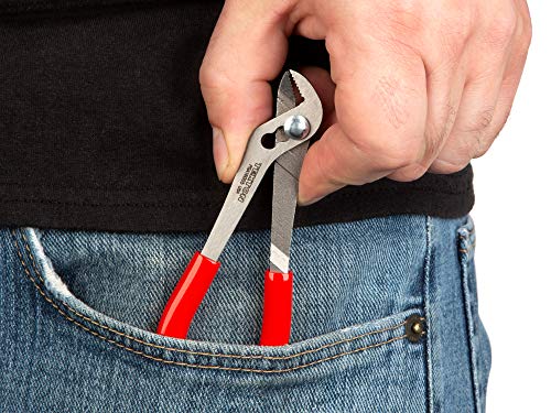 TEKTON 5 Inch Angle Nose Slip Joint Pliers (1/2 in. Jaw) | PGA16005 | Made in USA thumbnail 2