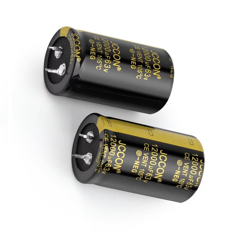 2pieces 63V 12000UF Quick Plug Electrolytic Capacitor, 30X50mm Aluminum Electrolytic Capacitor for Welder, LED Driver Power Supply, Charging Pile, etc.