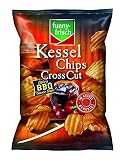 funny-frisch Kessel Chips Cross Cut Spicy BBQ Sauce Style, 10er Pack (10 x 120 g)