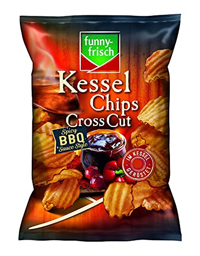 funny-frisch Kessel Chips Cross Cut Spicy BBQ Sauce Style, 10er Pack (10 x 120 g) Cover