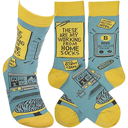 Primitives by Kathy Socks - My Working From Home Socks, Unisex, One Size