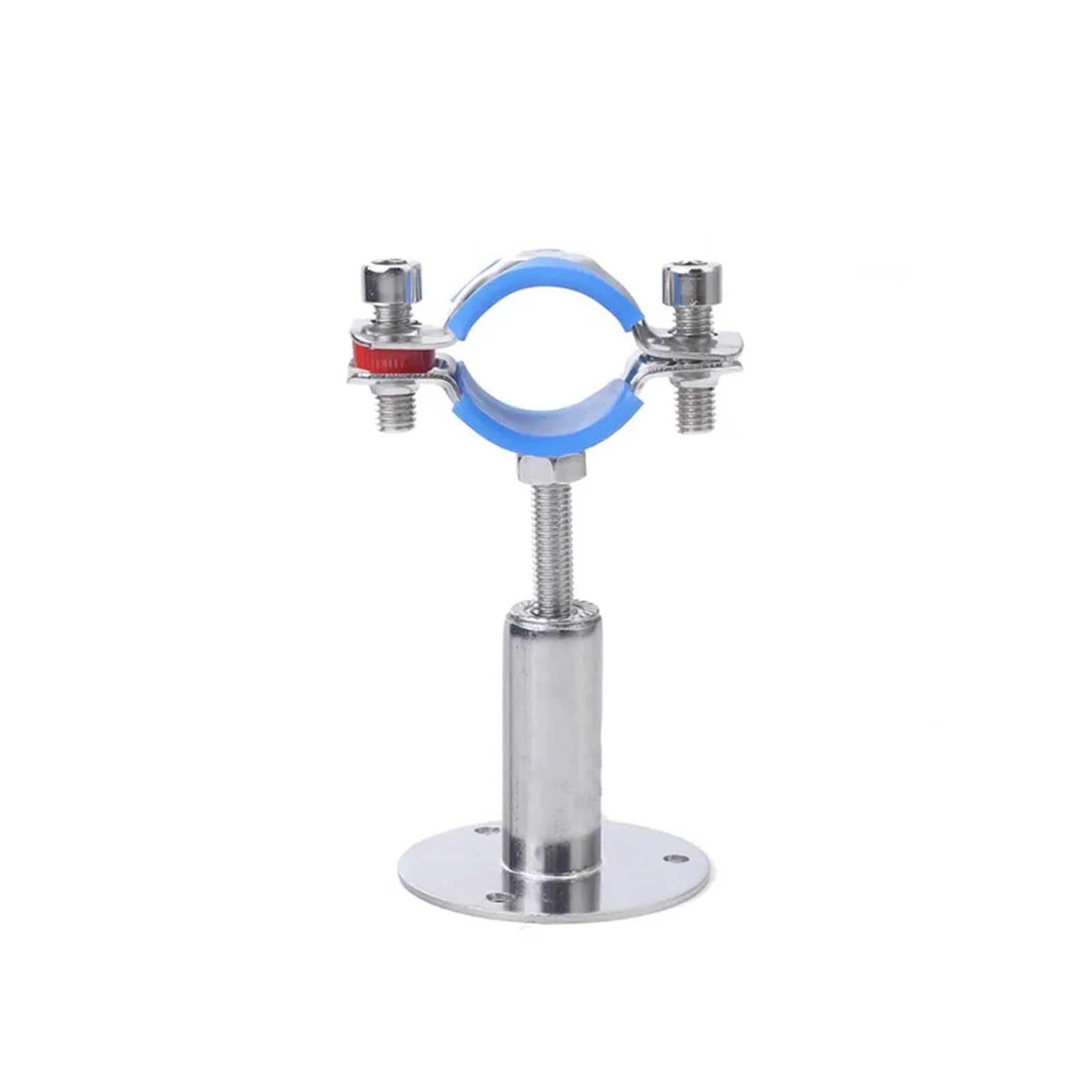 Potubi 50 100Mm Adjust Adjustable Pipe Bracket Clamp 304 Stainless Steel Hanger With Base Plate, 19Mm Rod 45/95Mm, For 15-108Mm Od Tubes(,Fit 51 57Mm Od Tube With Base Plate)