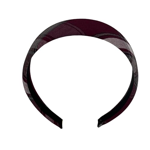 1.25" Wide Headband,Back to School,School Uniform Plaid Fabric,Headband,Fashion Hair Accessories,Adults & Girls (Plaid 54)