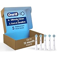 Vista 12 de Oral-B iO Ultimate Clean Cabezales de cepillo de repuesto, 5 unidades, 4 Ultimate Clean + 1 Encías y Sensible Negro