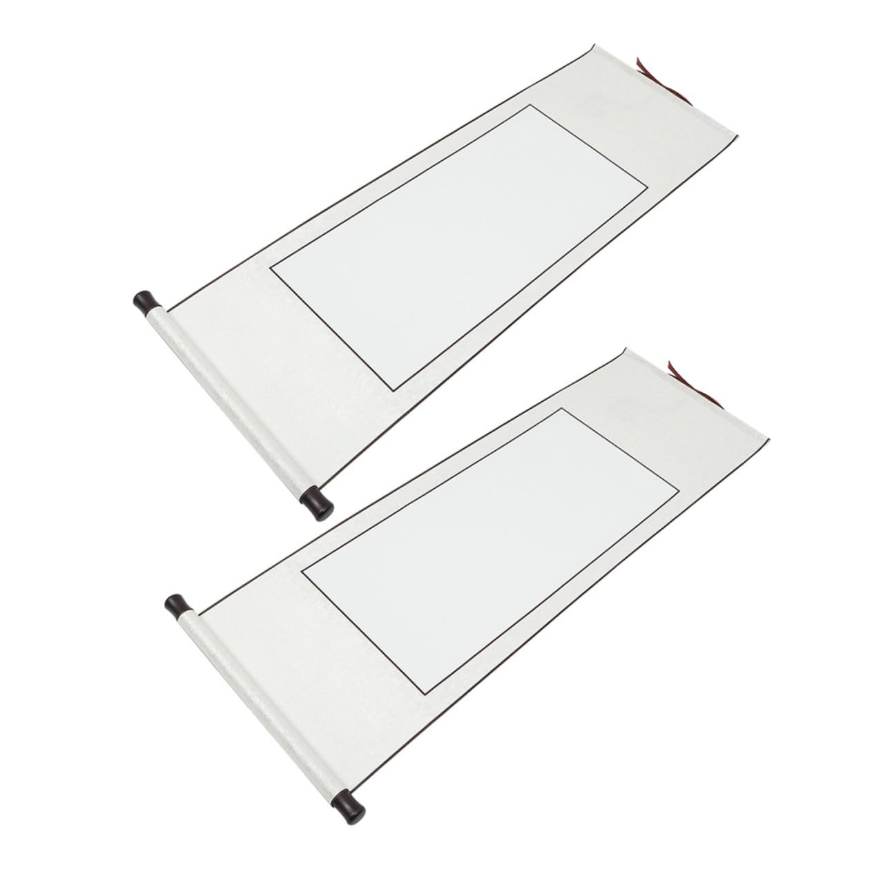 Rouleau de calligraphie chinoise vierge Cabilock en papier blanc suspendu pour mur