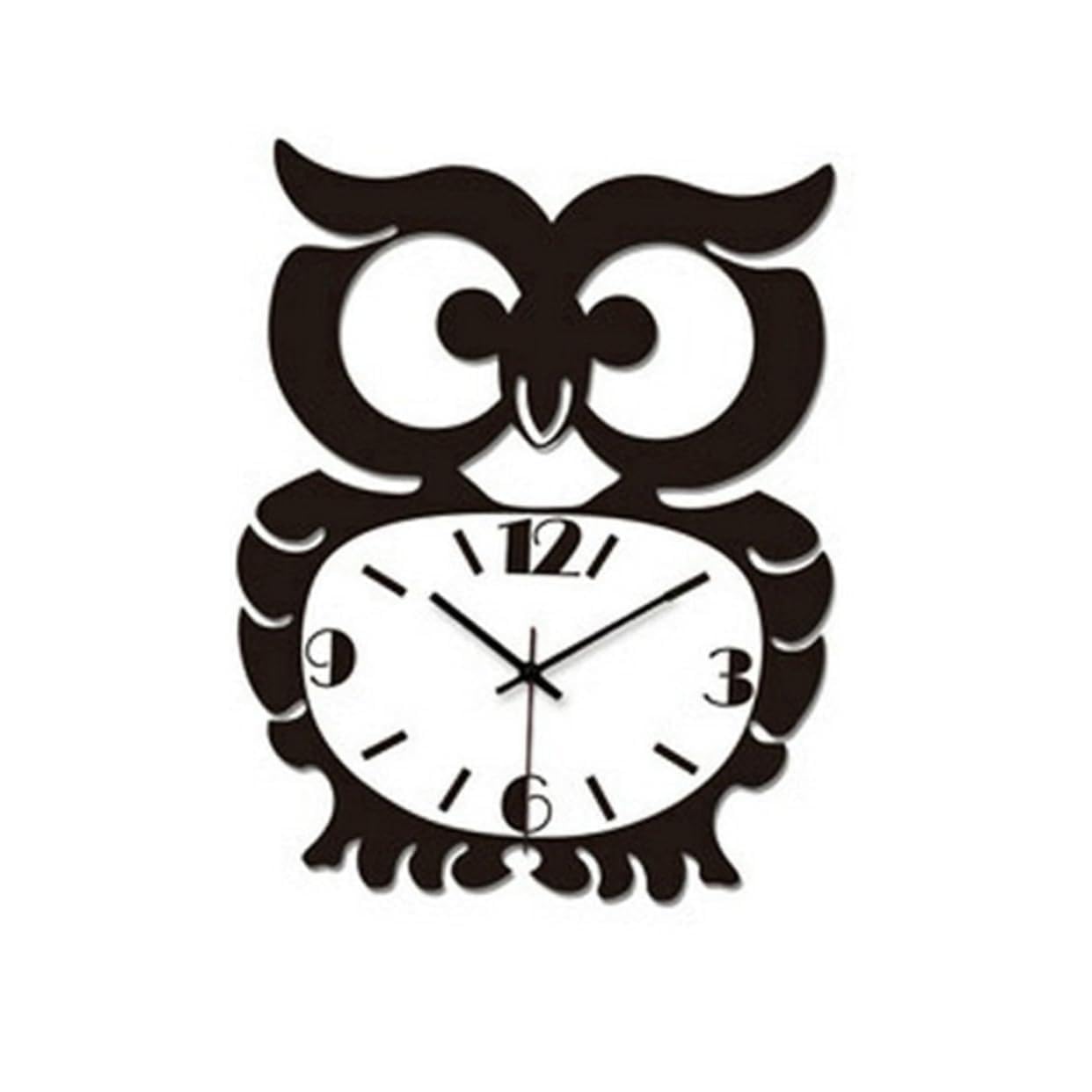 Horloge murale vintage silencieuse STOBAZA anti tic-tac noir