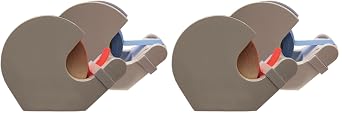 PDC HD-2 Tape & Label Dispenser up to 1 1/8" Plastic Hand-Held, 1-7/8" X 3-1/52" X 4-1/2",White Pack of 2