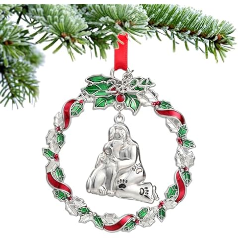 Girl Embraces Dog Christmas Tree Ornament, Dog Mom Gifts, Dog Lover Gifts for Women, Loss of Dog Sympathy Gift, Remembrance Gifts in Memory Dog Cover