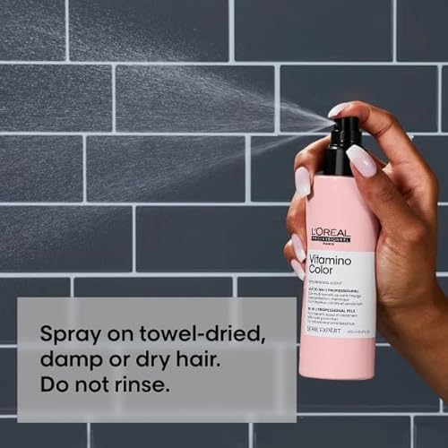 L'Oréal Professionnel Spray 10 em 1 Vitamino Color, Sem enxágue & multibenefícios, Protetor térmico