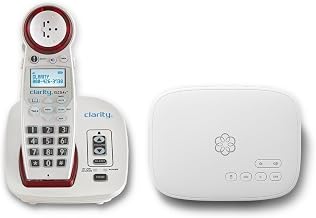Ooma Telo with Clarity XLC3.4+ Amplified Cordless Phone Service Bundle with 24/7 Concierge Plan. Personal Setup Assistance, Address-Based 911 and Text alerts, Call Blocking. Subscription Required