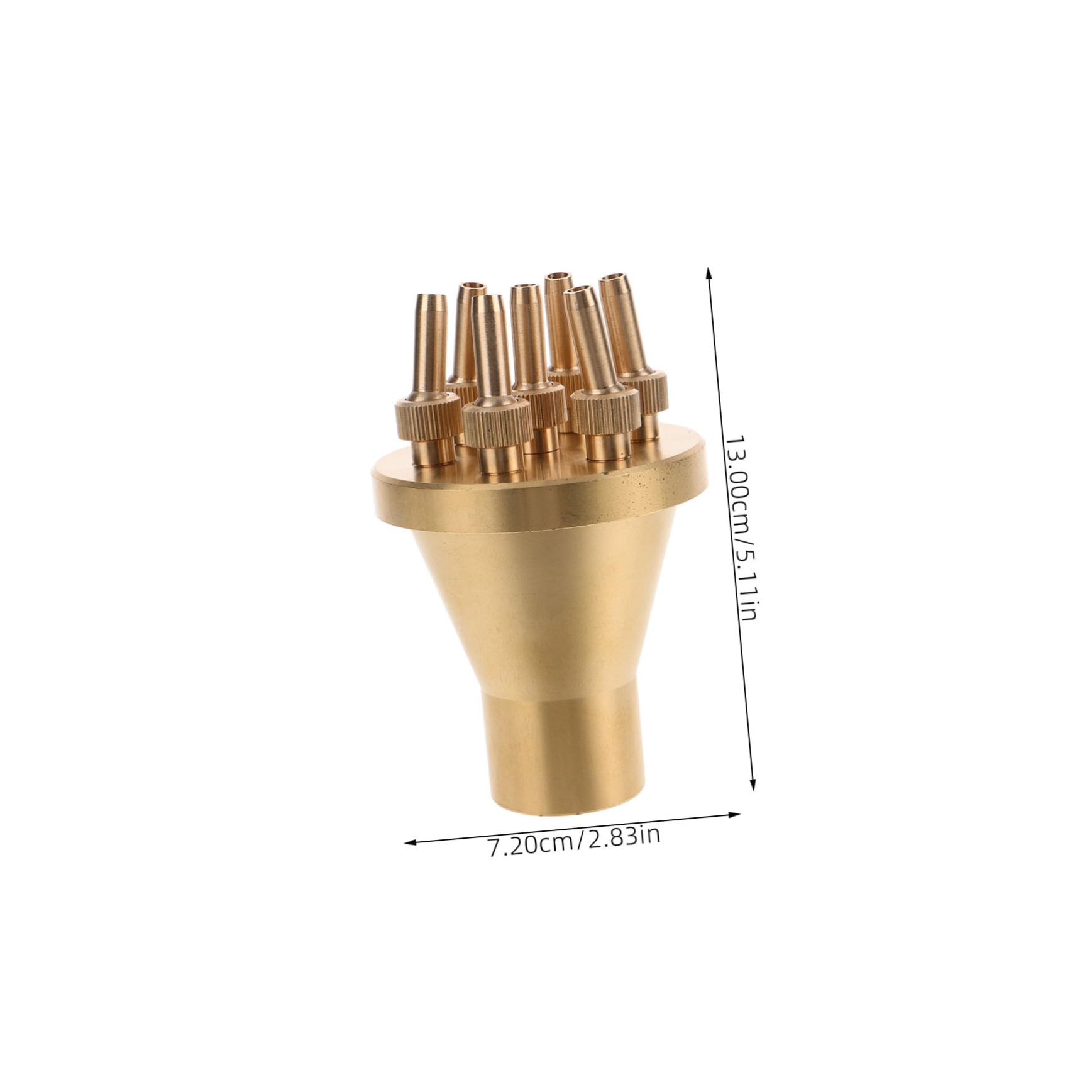 Toddmomy Fountain for Pond Sprinkler Nozzle Brass Garden Fountain Sprayer Head Replacement Water Hose Nozzle