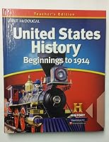 United States History: Teacher Edition Beginnings to 1914 2012 054748481X Book Cover