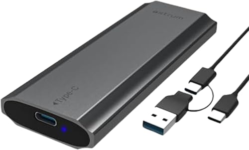 Astrum NVMe M.2 SSD Enclosure 10Gbps USB-C for PCIe NVMe & NGFF SATA SSDs – ENP4310