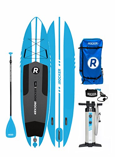 iROCKER All-Around Inflatable Stand Up Paddle Board 11' Long 32