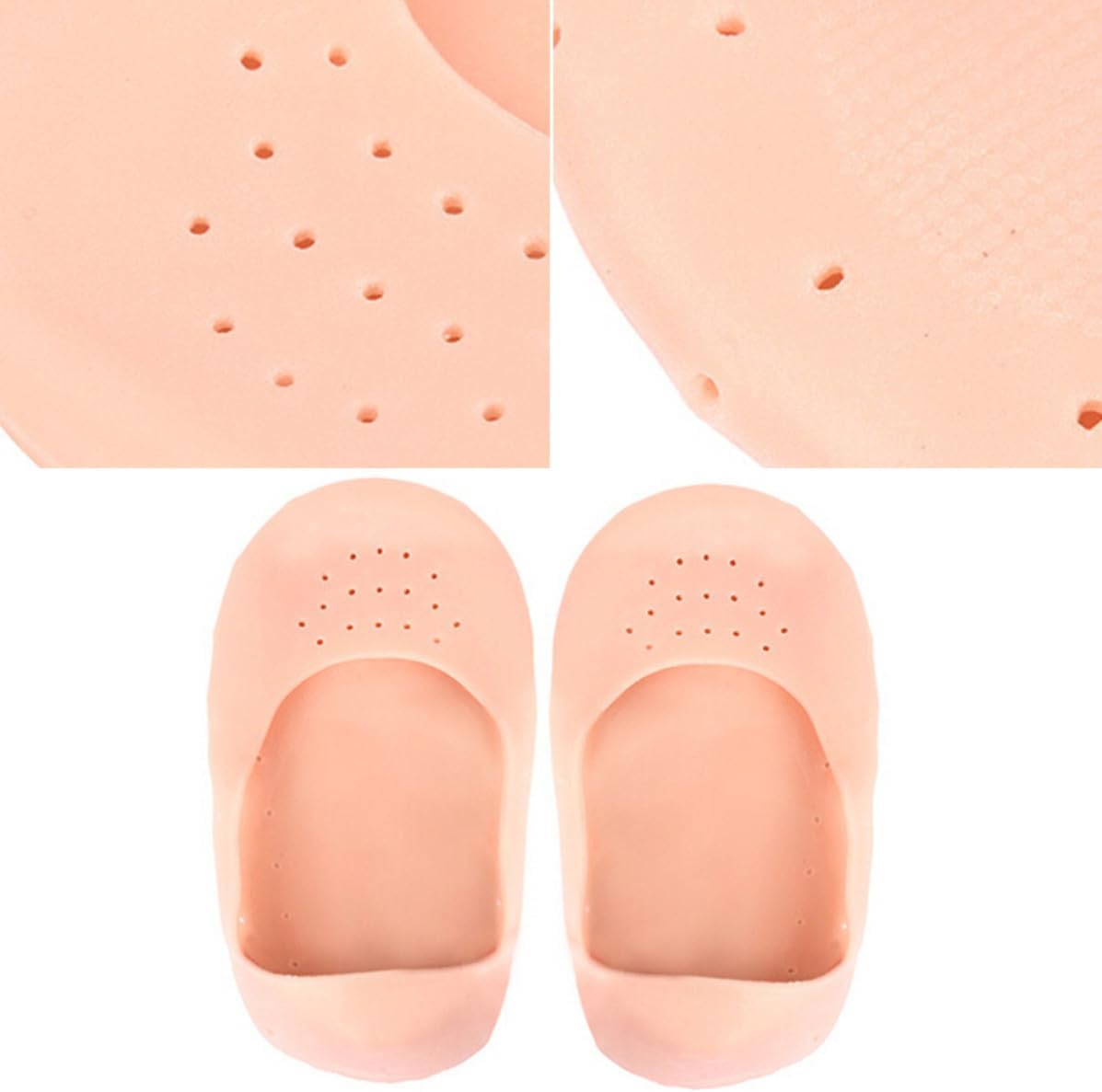 Beige Silicone Forefoot Cushion Pads Size S for Men and Women