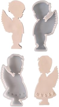 Boy Girl Angelic Silicone Mold Resin Clay Soap Molds Fondant Cake Decorating Tool Chocolate Handmade Mold