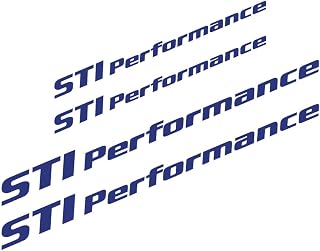 ４枚組■STI Performance 互換■カッティングタイプ 防水ステッカー【大x2枚、小x2枚】16色選択 (SUBARU互換 スバル互換 STIパフォーマンス対応) (ネイビー)