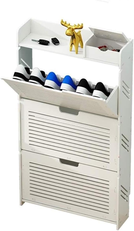 Modular Shoe Storage Bench Space-Saving DIY Shoe Rack Cabinet for Entryway Bedroom Hallway & Office Portable for Shoes Stylish & Functional Design