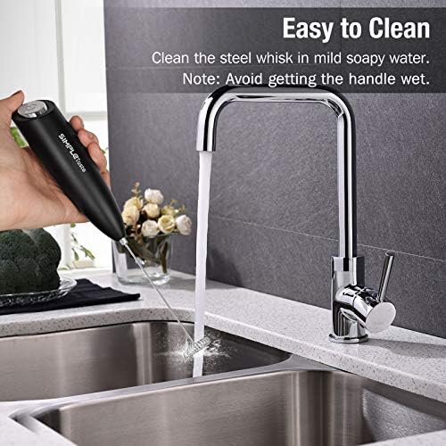 SIMPLETASTE Milk Frother Handheld Electric Foam Maker Battery Operated — view 4