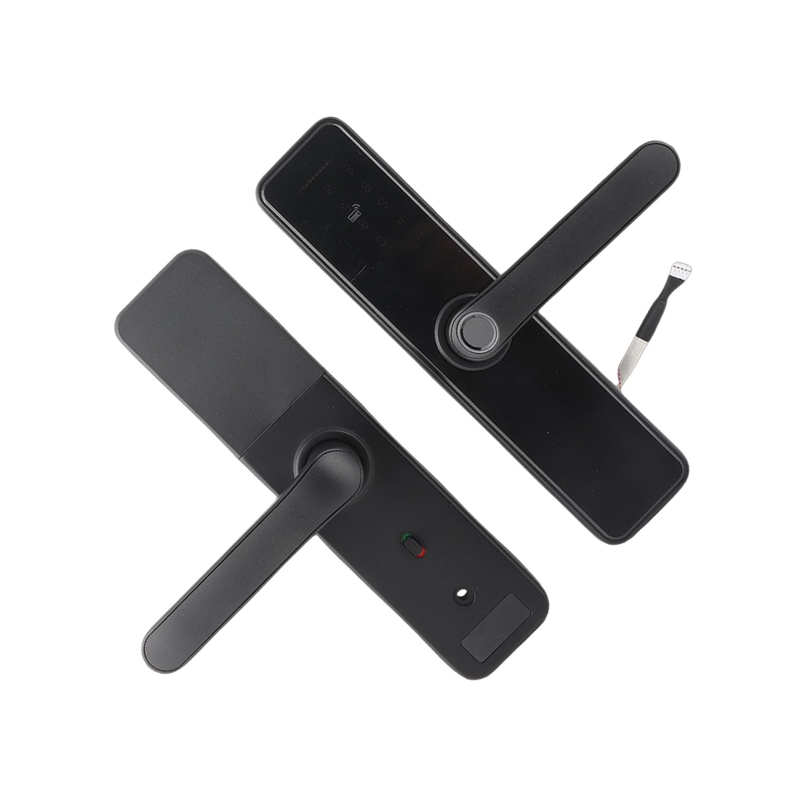 Serrure de Porte électronique Smart WiFi, Serrure de Porte biométrique à Empreinte Digitale pouvant être connectée au téléphone Mobile Via WiFi, Prise en Charge des clés mécaniques,
