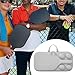 Bag Shockproof Hard Racket Case Spacious Paddle Holder Portable Protective Equipment Bag Suitable for Outdoor Activities Sports, Gray