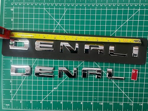 Emblema Denali cromado y placa de identificación HD de repuesto para GMC Sierra 2007-2020 6