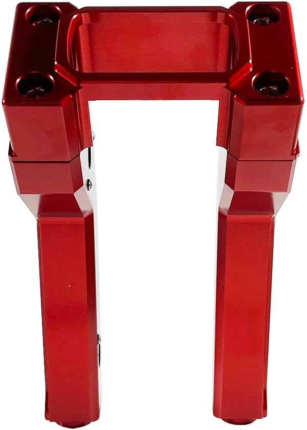 1.0" Pullback Handlebar Risers for Harley Street Bob Low Rider S ST 2018-2023 (Red, 6 Inches)