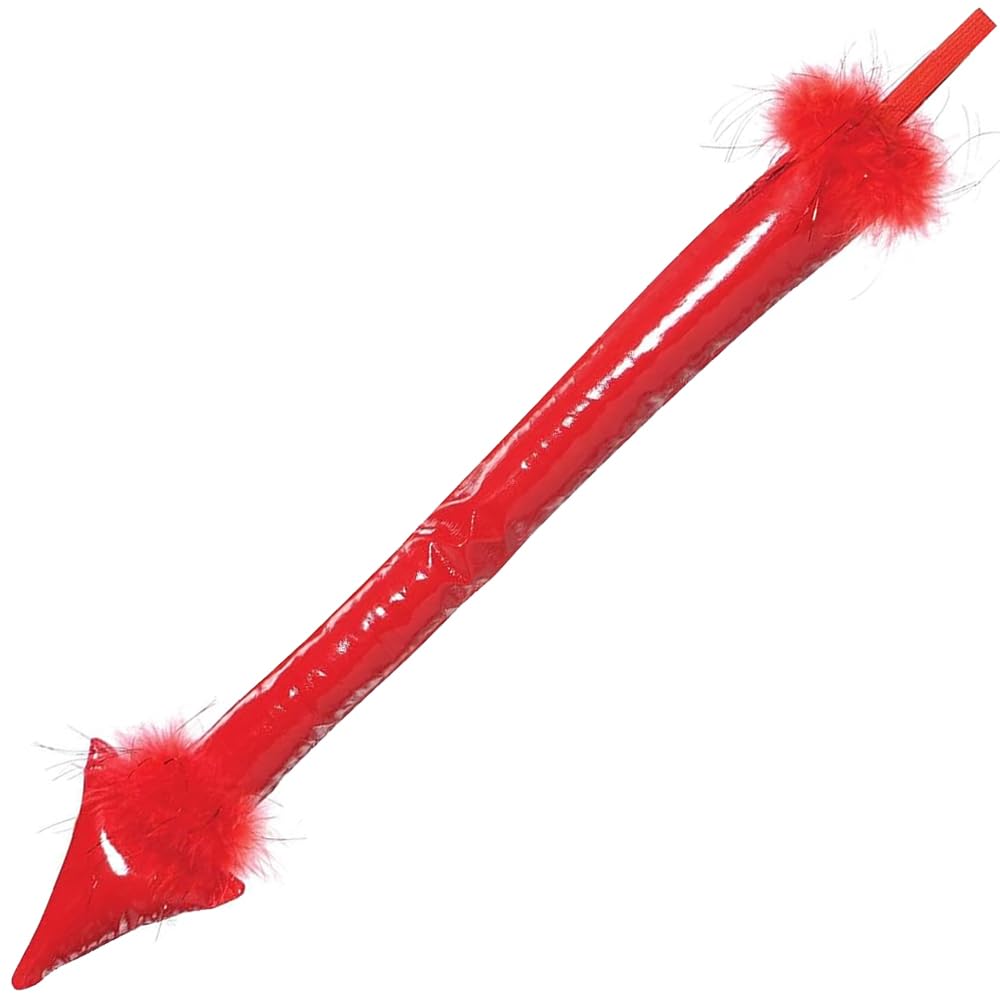 amscan Red Plush Devil Tail (1 Pc.) - 18" - Perfect for Halloween & Cosplay