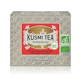 Kusmi Tea - St. Petersburg - Mélange de thé noir bio à la bergamote, au caramel et aux fruits rouges - Boîte thé de 20 sachets mousseline - 40g