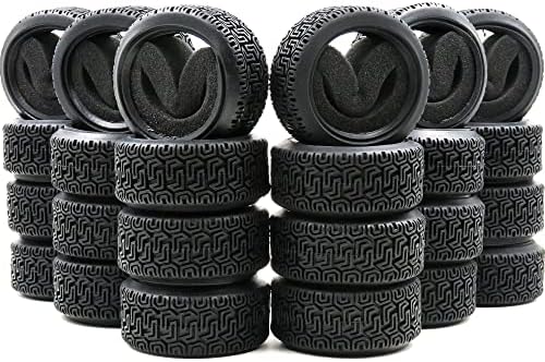 AIMROCK RC On-Road Tires 65mm - Soft Rubber Tyres With Foam Insert For 1/10 1/12 Touring Drift Cars, 4 Pack - View #2