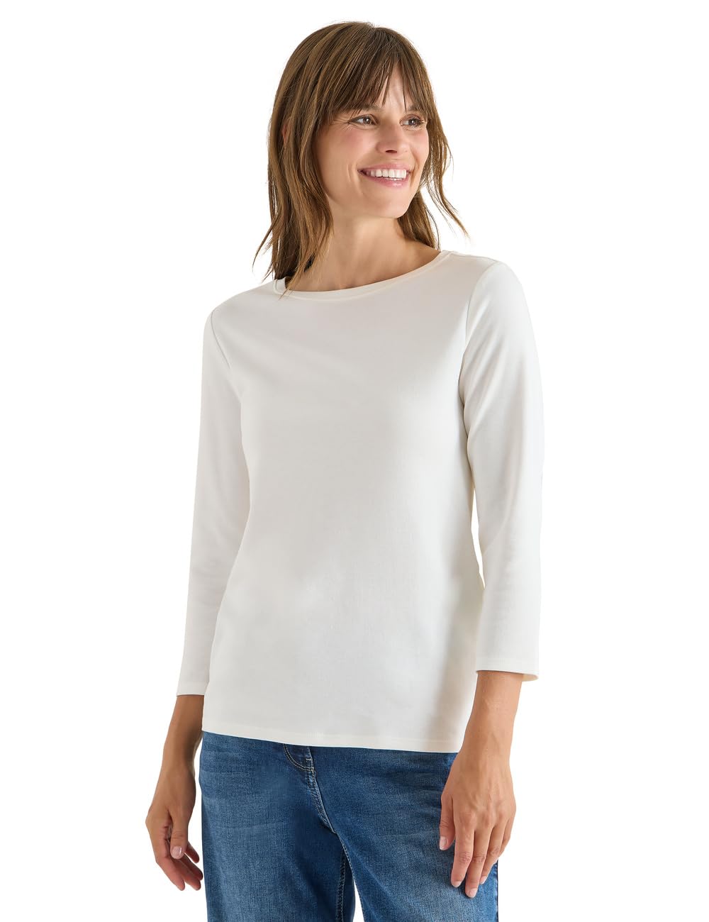 CECIL Basic Submarine Shirt Vanilla White M