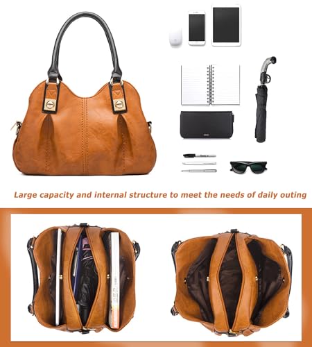 Set 4 pcs Bolsos Tote Retro para Mujer PU miniatura 5