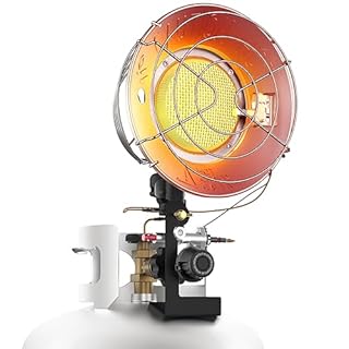 GASLAND Outdoors 15,000 BTU Propane Tank Top Heater, Single Tank Top Heater with Shut-off Valve and Tip-over Switch, Portable LP Gas Heater for Camping, Garage, Porch, Outdoor Sports Event