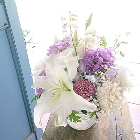 Amazon Maisonfleurie二子玉川本店 クール便 御供 フラワーアレンジメント 白紫 Sサイズ 枕花 仏花 法要 四十九日 周忌 回忌 命日 お供え S フラワーアレンジメント オンライン通販 Amazon Maisonfleurie二子玉川本店 クール便 御供 フラワーアレンジメント 白紫 Sサイズ 枕花 仏花 法要 四十九日 周忌 回忌 命日 お供え S フラワーアレンジメント オンライン通販