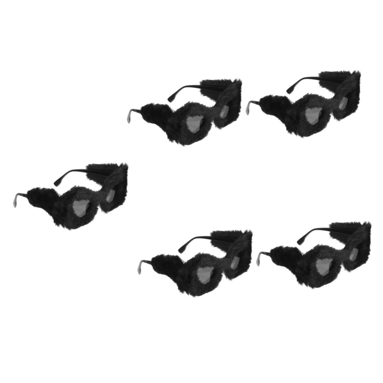 GALPADA 5stücke Plüsch Sonnenbrille Für Partys Lustige Eyewear Als Dekoration Und Fotorequisiten Für Erwachsene Für Faschingsfeiern Musikfestivals Und Maskeraden