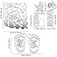 Canzoon Stanzschablonen Baby 2022 Neu 3Pcs Silber Prägeschablone Stanzmaschine Stanzschablone Weihnachten Für DIY Scrapbooking Baby Zubehör Stanzschablone Stanzschablonen Prägeschablonen