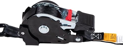 Miniatura 4 de Mytee Products Correas de trinquete autoretráctiles sin desgarro  Correas de trinquete retráctiles de 1 pulgada x 12 pies con gancho en S recubierto