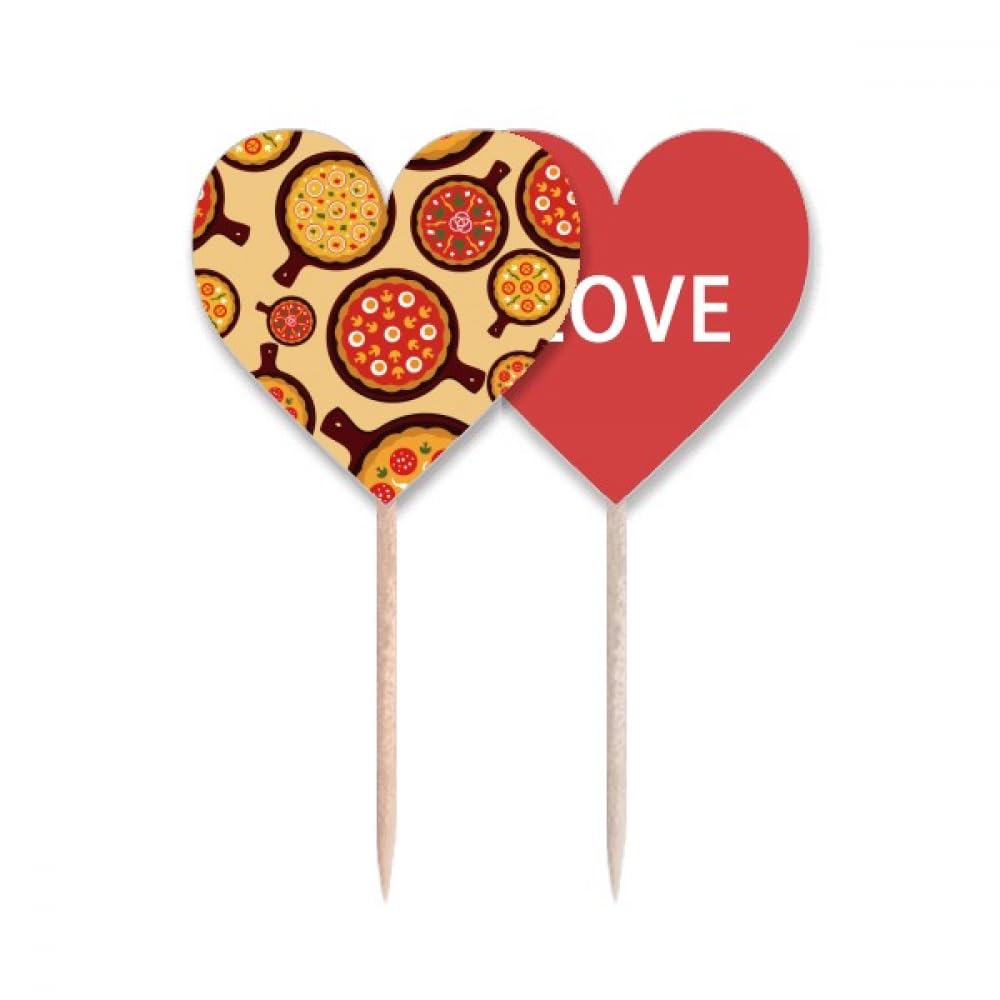 Love heart lable cupcake pick pour déclarer votre amour de la cuisine