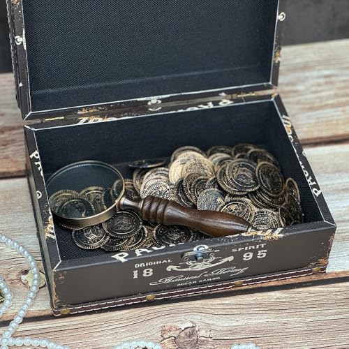 Amedoo AWDB Treasure Box Vintage Wooden + Pu Leather Decorative Trinket Jewelry Box Memento Case Box Keepsake Box Gifts thumb #3