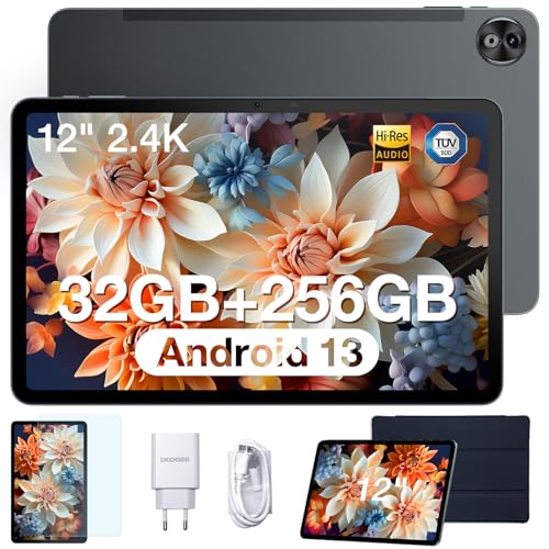 DOOGEE T20 Ultra Tablet 12 Pulgadas 2.4K Tablet Android, 32GB RAM + 256GB ROM(2TB TF) Helio G99...