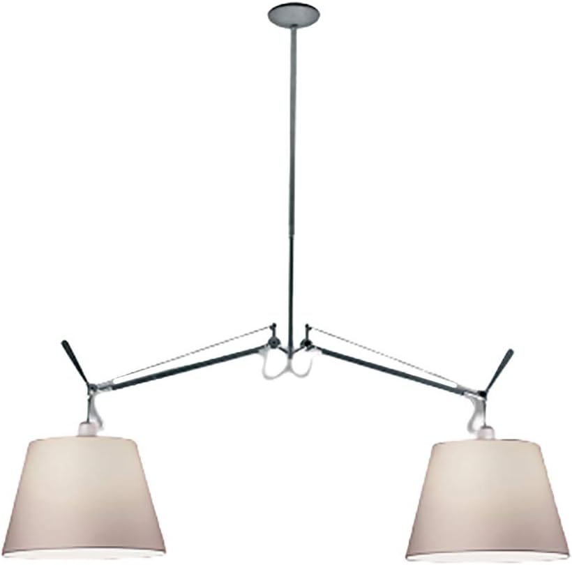 Artemide Tolomeo Double Shade Parchment Diffuser Suspension Lamp | 12"