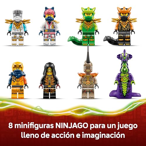 Miniatura 6 de LEGO Ninjago Dragón de la Vida de Juguete - Figura Articulada de Dragón, Meca de Monstruo, 8 Minifiguras y Armas Ninjas Inc. Catana y Espada - Regalo para Niños de 8+ Años y Fans de la Serie - 71859