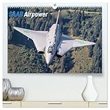 Saab Airpower (hochwertiger Premium Wandkalender 2026 DIN A2 quer), Kunstdruck in Hochglanz: Militärjets des schwedischen Flugzeugherstellers Saab (CALVENDO Mobilitaet)