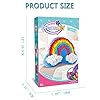 DBlosp Plush Craft Rainbow Pillow, Fabric by Number Art & Crafts, No Sewing, Making Your Own DIY Rainbow Pillow, Kids Project, Learning Fun, Ages 5+ #5